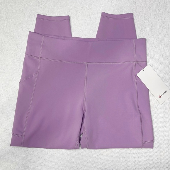 Lululemon Invigorate High Rise Tights Purple Jubilee Leggings 14 Nwt - Picture 8 of 11